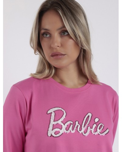 BARBIE Pijama de Mujer Manga Larga Vichy Mood en Rosa