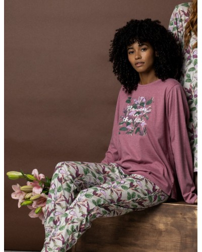 Pijama de Manga Larga para Mujer "Flowers In The Attic"