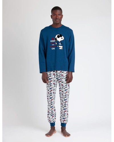 Pijama de Manga Larga para Hombre Snoopy Peanuts