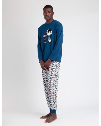 Pijama de Manga Larga para Hombre Snoopy Peanuts