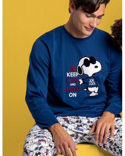 Pijama de Manga Larga para Hombre Snoopy Peanuts