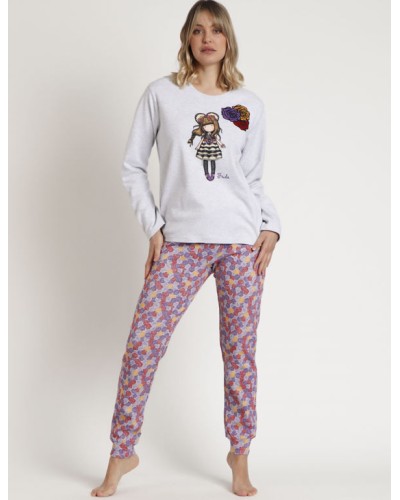 Pijama de Manga Larga Frida para Mujer de Santoro Gorjuss