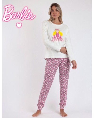 Pijama de Manga Larga Barbie Chic