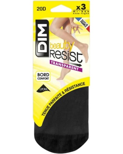 Dim Mini-medias Beauty Resist Transparentes 15D Mujer x3