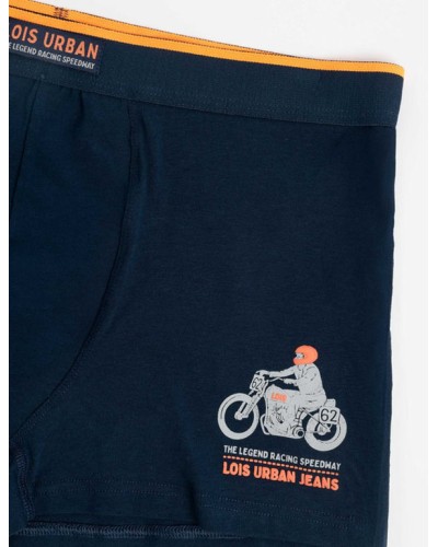 Pack de 2 calzoncillos tipo bóxer para hombre LOIS Urban Motor