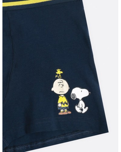 Pack de 2 calzoncillos azul marino de Snoopy y Caillou