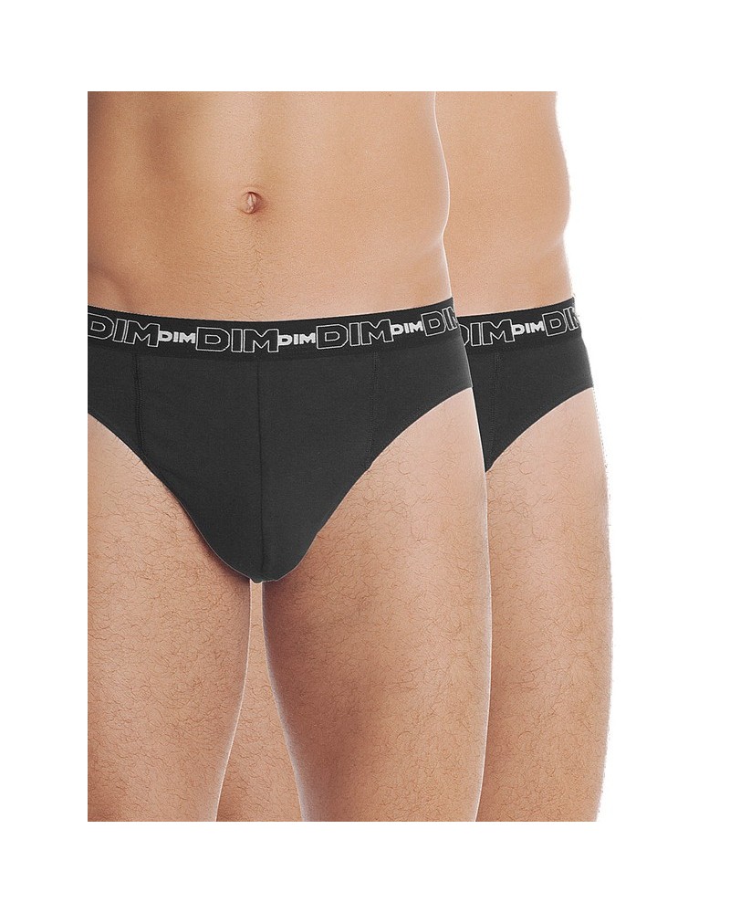 Pack de 2 Slips para hombre Coton Stretch de Dim Calzoncillos DIM